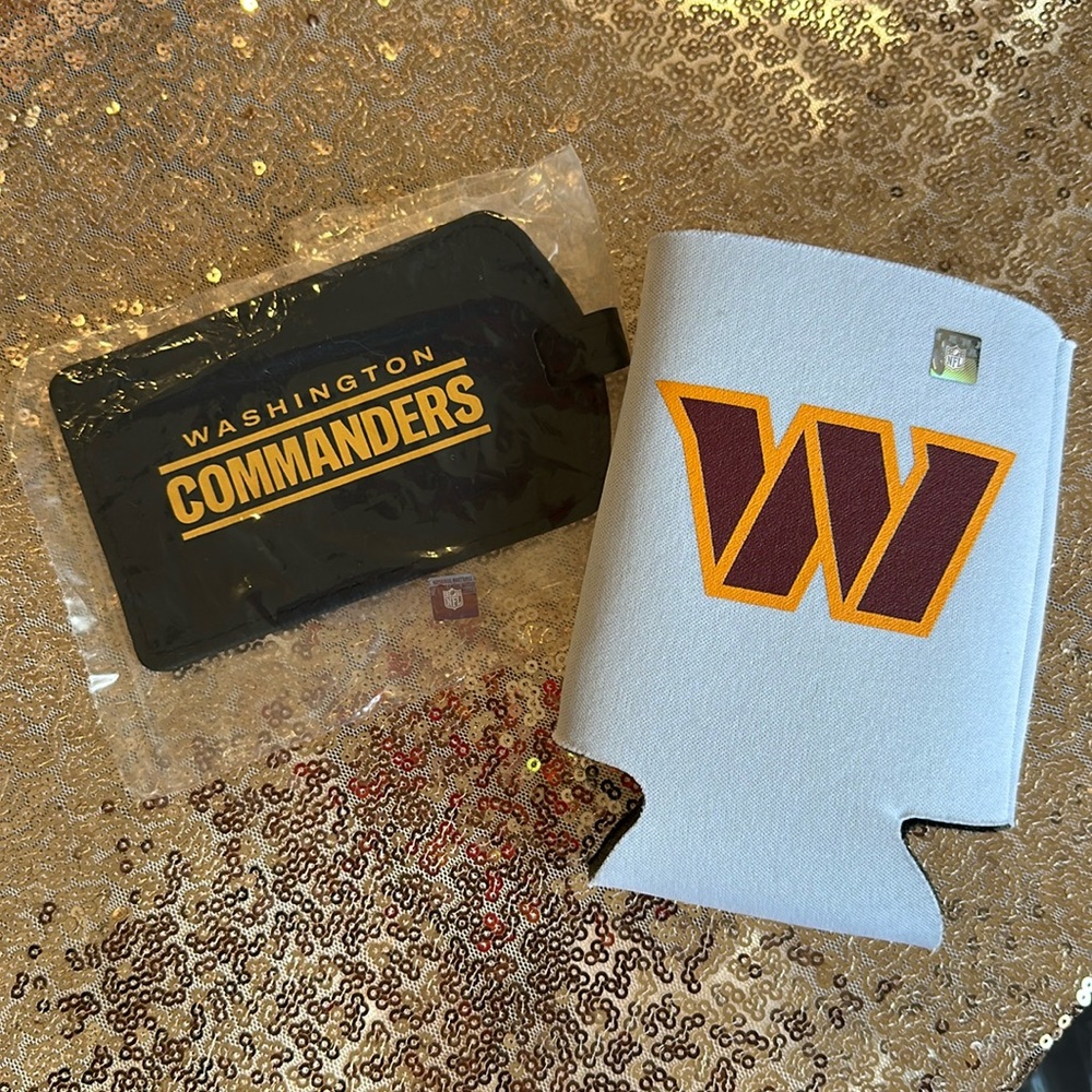Washington Commanders Football Team - Luggage Tag and Koozie
